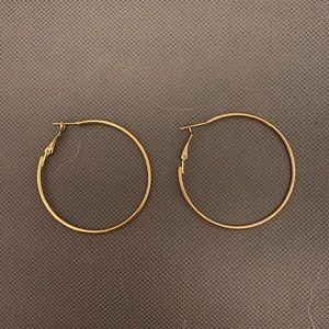 Large gold hoops